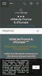 Mobile Screenshot of hotel-france-europe.com